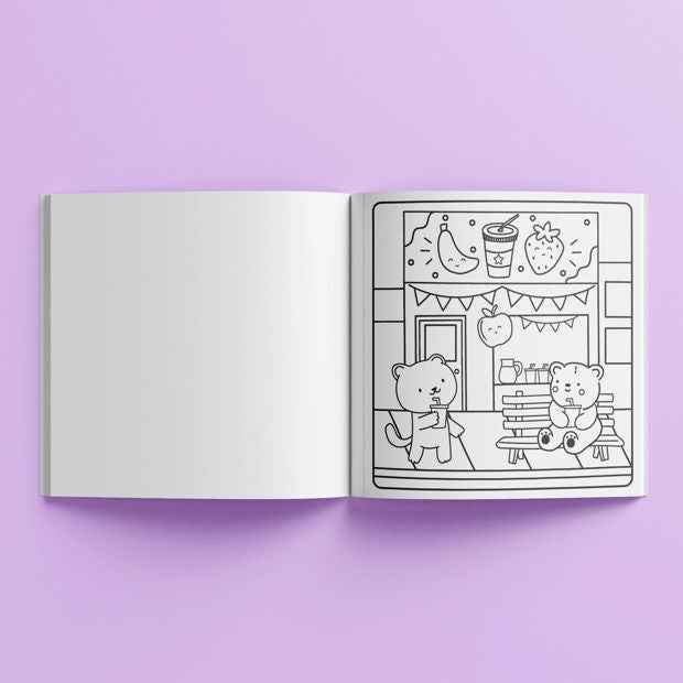 Sunny Vibes: Retail Therapy Cute & Bold Colouring Book