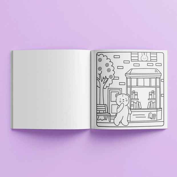 Sunny Vibes: Retail Therapy Cute & Bold Colouring Book