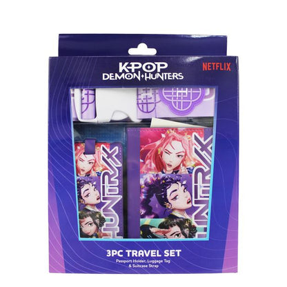 3 Piece KPop Demon Hunters Huntrix Travel Set