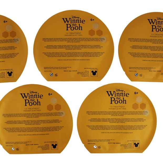 Disney Winnie the Pooh 5 Pack Face Sheet Mask Set