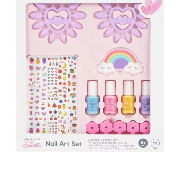 14 Piece Sparkle Nail Art Set