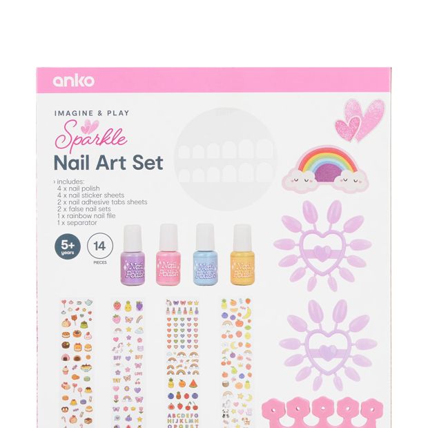 14 Piece Sparkle Nail Art Set