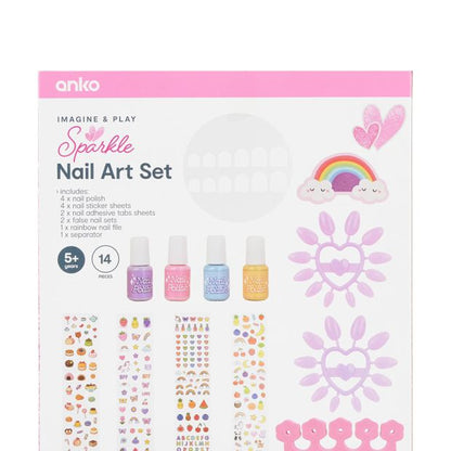 14 Piece Sparkle Nail Art Set