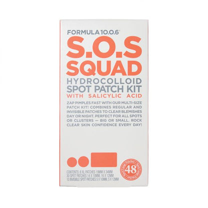 48 Piece Formula 10.0.6 S.O.S Squad Hydrocolloid Spot Patch Kit - Salicylic Acid