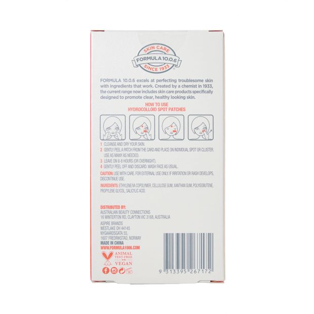 48 Piece Formula 10.0.6 S.O.S Squad Hydrocolloid Spot Patch Kit - Salicylic Acid