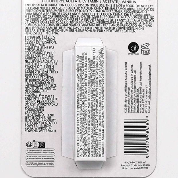 M&M’s Read My Lips Lip Balm 4g - Chocolate Salted Caramel Flavoured