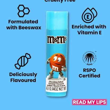 M&M’s Read My Lips Lip Balm 4g - Chocolate Salted Caramel Flavoured