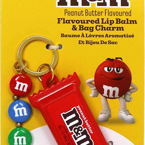 M&M’s Read My Lips Lip Balm and Bag Charm 4g - Peanut Butter Flavoured