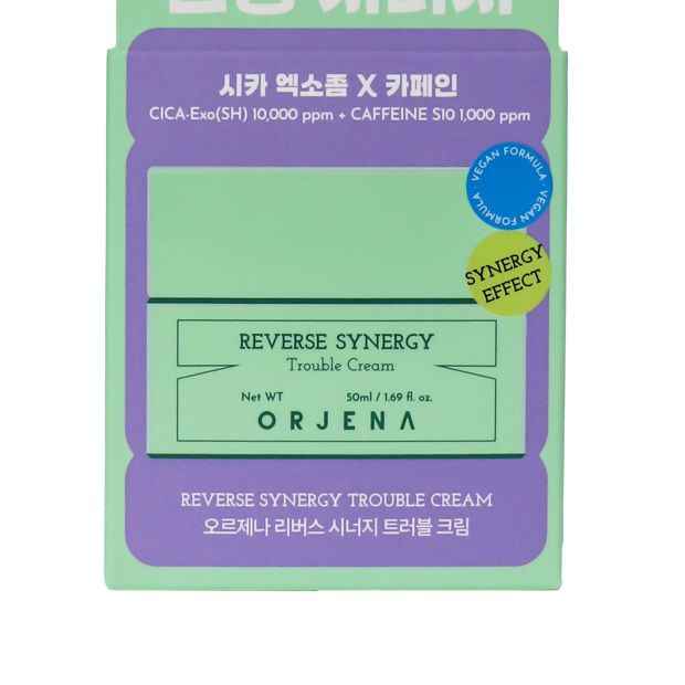 Orjena Reverse Synergy Trouble Cream 50ml - Cica-Exo (SH) and Caffeine S10