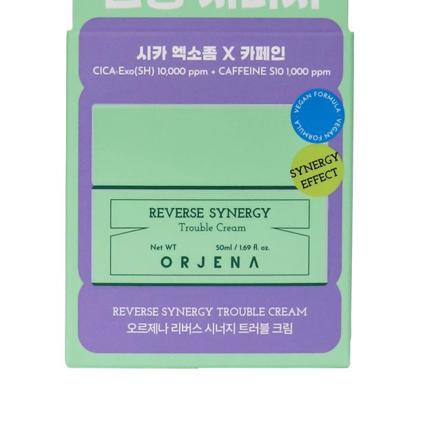Orjena Reverse Synergy Trouble Cream 50ml - Cica-Exo (SH) and Caffeine S10