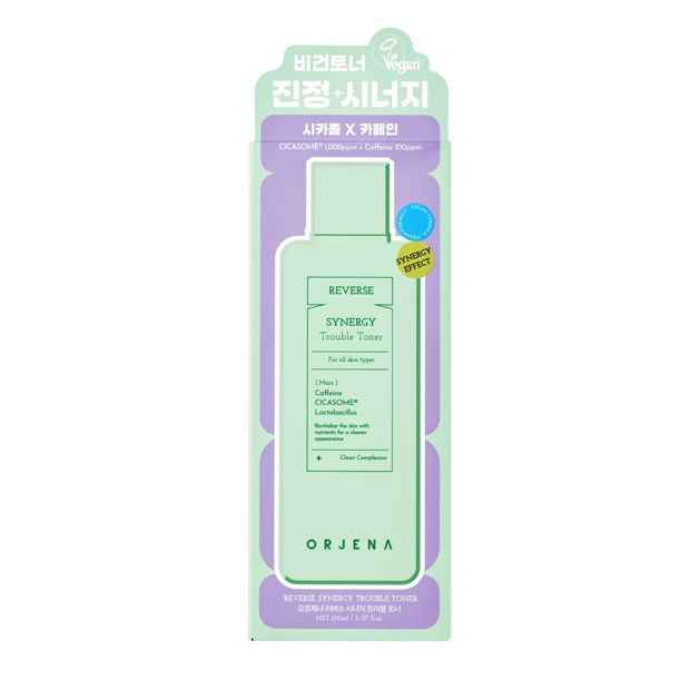 Orjena Reverse Synergy Trouble Toner 150ml - Caffeine, Cicasome and Lactobacillus