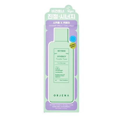 Orjena Reverse Synergy Trouble Toner 150ml - Caffeine, Cicasome and Lactobacillus