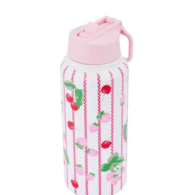 Anko 960ml Fruit Double Wall Insulated Cylinder Drink Bottle