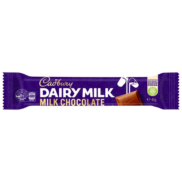 Cadbury Dairy Milk Milk Chocolate Bar 45g
