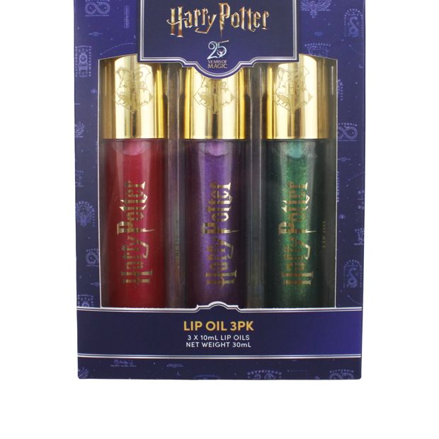 Harry Potter 3 Pack Lip Oil - Cherry, Grape and Green Apple Scented