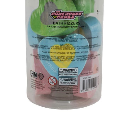 The Powerpuff Girls 9 Pack Bath Fizzer - Strawberry Scented