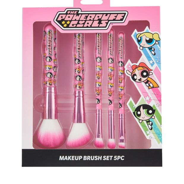 The Powerpuff Girls 5 Piece Makeup Brush Set