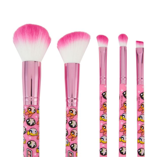 The Powerpuff Girls 5 Piece Makeup Brush Set
