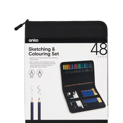 Anko 48 Pack Sketching and Colouring Set