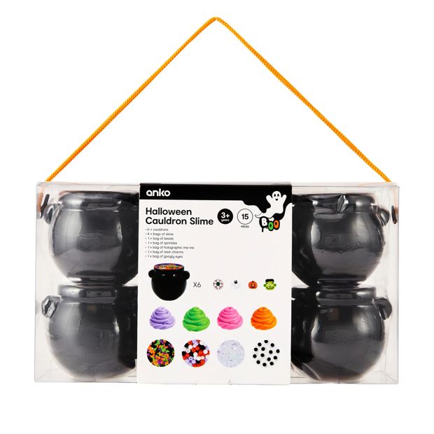 Anko 15 Piece Halloween Cauldron Slime Kit