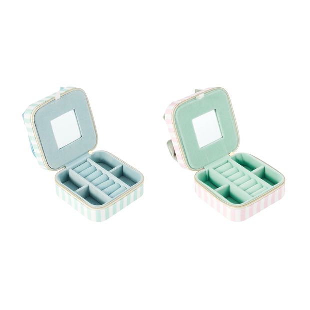 Anko Bow Zip Jewellery Box - Assorted