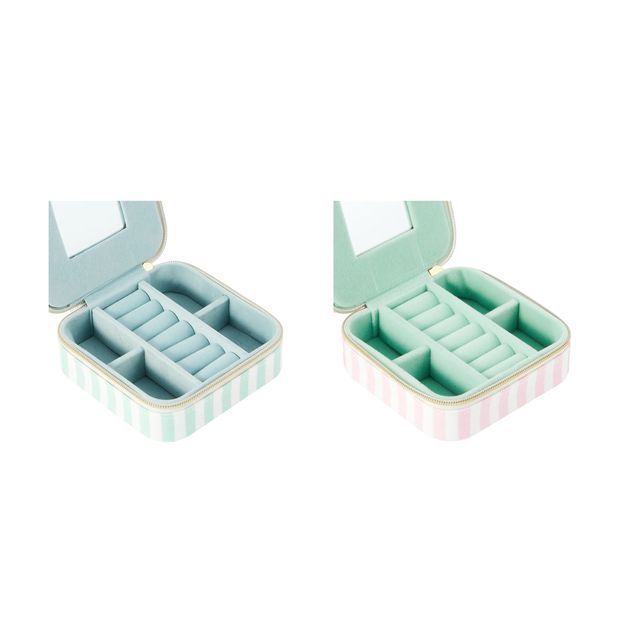 Anko Bow Zip Jewellery Box - Assorted