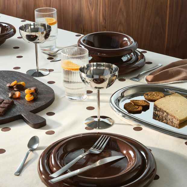 Anko Chrome Bubble Platter