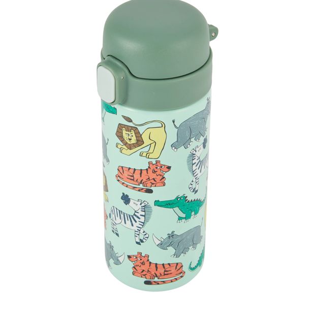 Anko 400ml Double Wall Insulated Cylinder Bottle - Animal