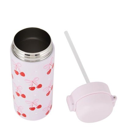 Anko 400ml Double Wall Insulated Cylinder Bottle - Cherry