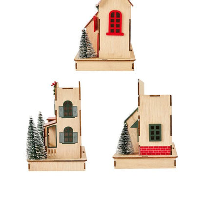 Anko Light Up Medium Village - Assorted