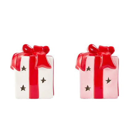 Anko Light Up Ceramic Present - Assorted