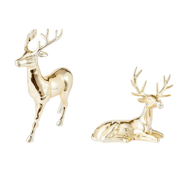 Anko Gold Look Reindeer - Assorted