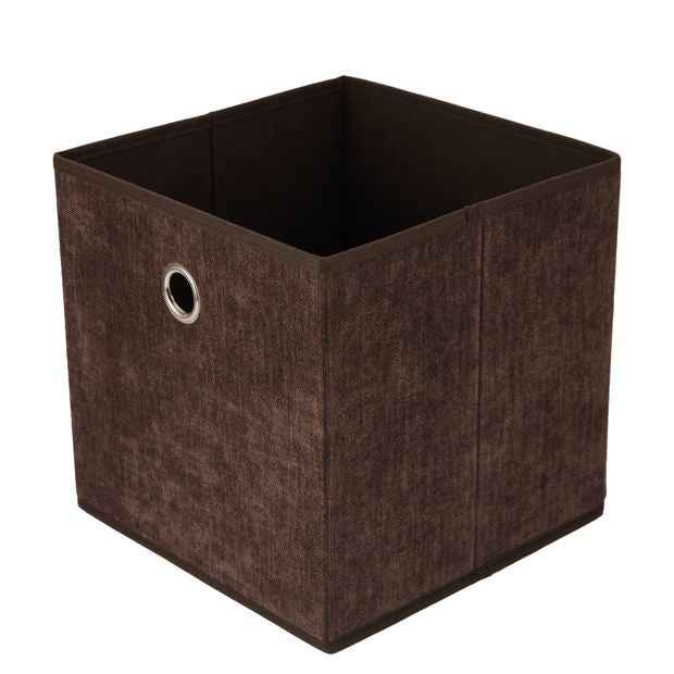 Anko Collapsible Storage Cube - Chocolate