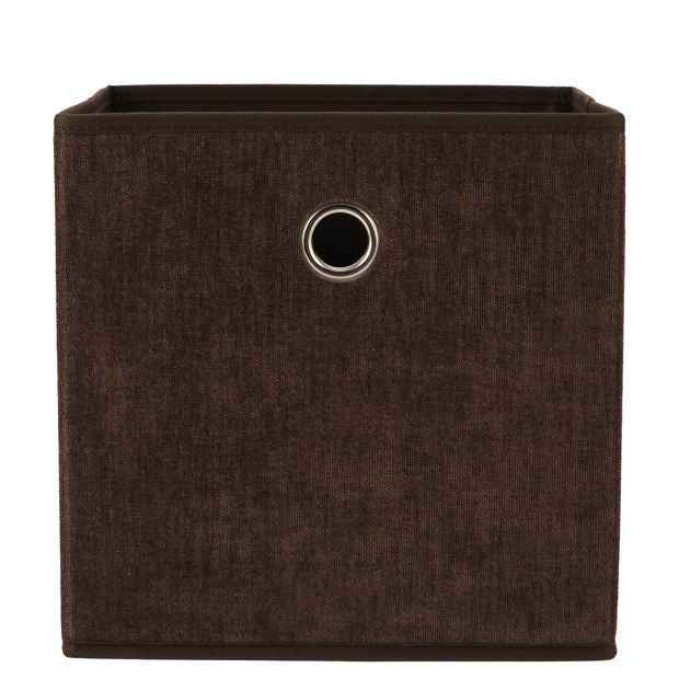 Anko Collapsible Storage Cube - Chocolate