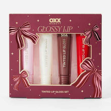 OXX Beauty 4 Piece Glossy Lip Tinted Lip Gloss Set