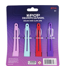 4 Pack KPop Demon Hunters License Salon Hair Clips