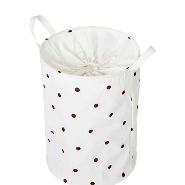 Anko Polka Dot Pop Up Laundry Hamper - Beige