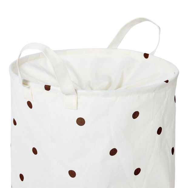 Anko Polka Dot Pop Up Laundry Hamper - Beige