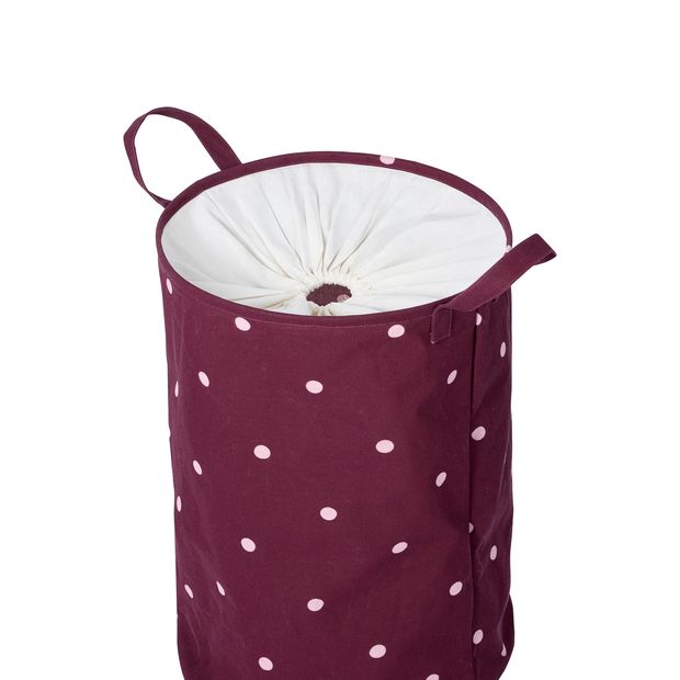 Anko Polka Dot Pop Up Laundry Hamper - Fig