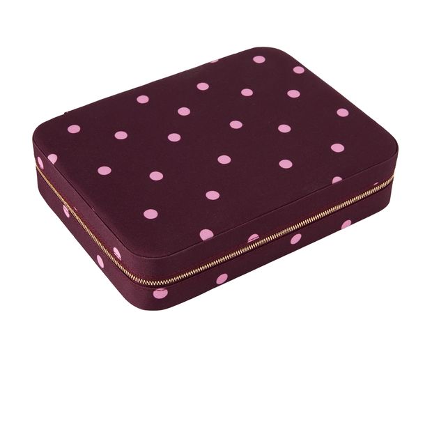 Anko Polka Dot Zip Jewellery Box