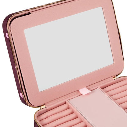 Anko Polka Dot Zip Jewellery Box