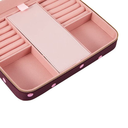 Anko Polka Dot Zip Jewellery Box