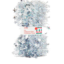 Anko 6m Iridescent Star Christmas Tinsel