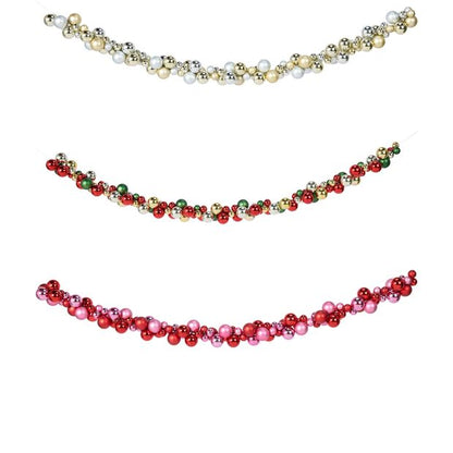 Anko 1.8m Bauble Garland - Assorted