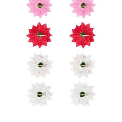 Anko 2 Pack Poinsettia Clips - Assorted