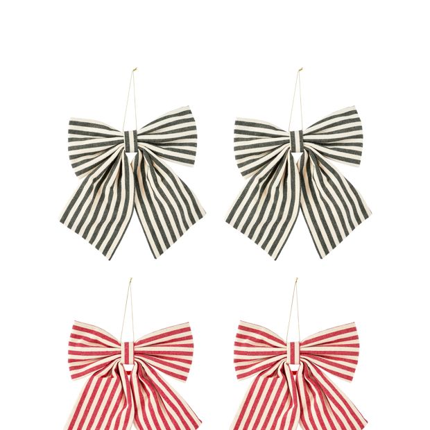 Anko 2 Pack Medium Stripe Bows - Assorted