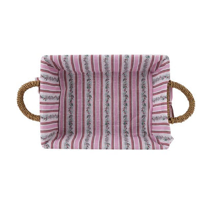 Anko Christmas Basket with Holly Stripe Liner