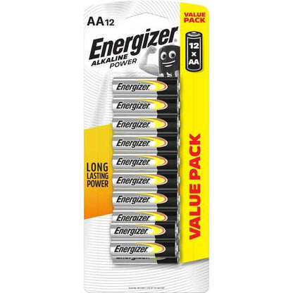 12 Pack Energizer AA Alkaline Batteries