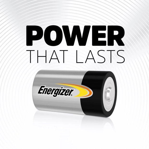 2 Pack Energizer Alkaline Power D Batteries