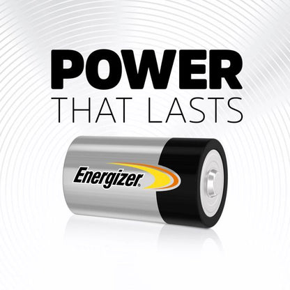 2 Pack Energizer Alkaline Power D Batteries